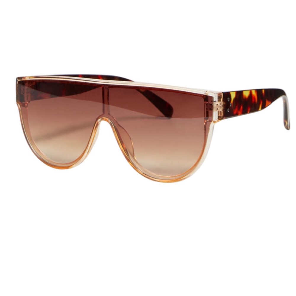 Rounded Shield Sunglasses - Picture 2 of 3